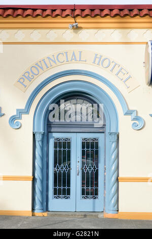 Provincial Hotel Doorway, Napier Stock Photo