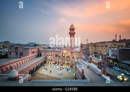 View of Sunehri Masjid,located at Sunehri masjid road Peshawar, Pakistan. Stock Photo