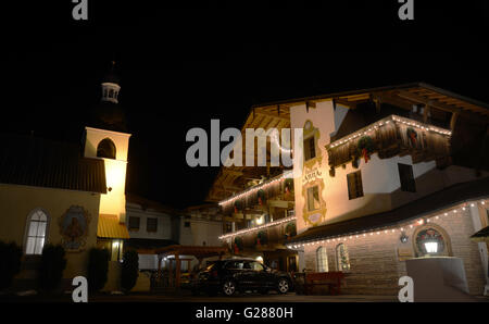 Holiday feeling in Town 3, Leavenworth,WA,USA Stock Photo