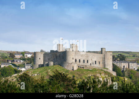 Harlech Castle in Gwynedd North Wales UK Stock Photo