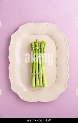 Fresh green asparagus Stock Photo