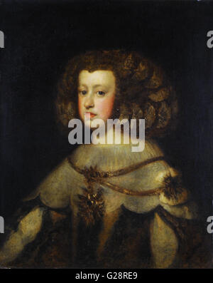 Círculo de VELAZQUEZ, Diego - Retrato de la infanta María Teresa -  Museo Nacional de Bellas Artes de Buenos Aires Stock Photo