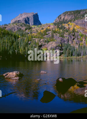 Subalpine lake in autumn, Colorado Stock Photo - Alamy