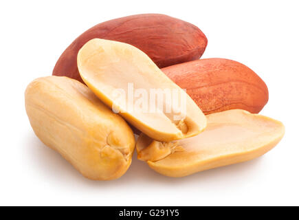 peanuts isolated Stock Photo