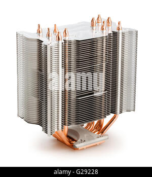 cpu cooler radiator isolated Stock Photo