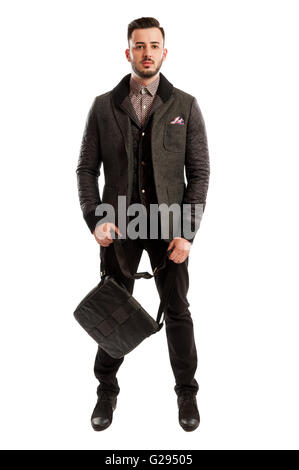 Male model wearing a casual business spring fashion concept Stock Photo