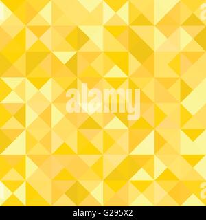 Yellow Abstract Pattern - Triangle and Square pattern in yellow and orange colors Stock Vector