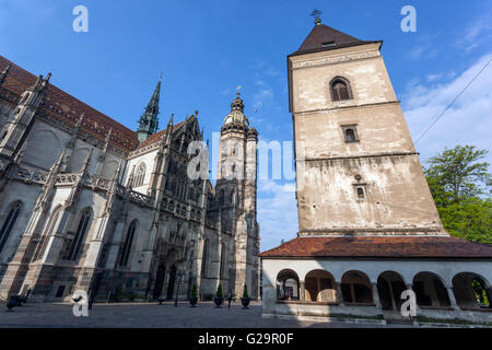 Urban's Tower in the main square, St Elisabeth Cathedral, Kosice, Slovakia Stock Photo