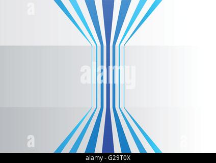 Abstract business background with blue vertical lines in a grey office Stock Vector