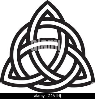 Celtic knot with outlines Stock Vector