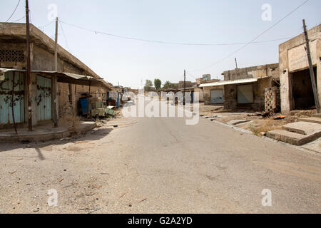 Jalawla, town in North Eastern Iraq being destroyed after heavy fighting between IS and Kurds/Militias Stock Photo
