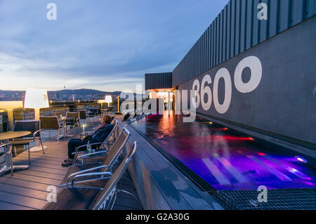 Roof Top Bar 360 of Barcelo Raval, Panoramic View, Barcelona Stock ...