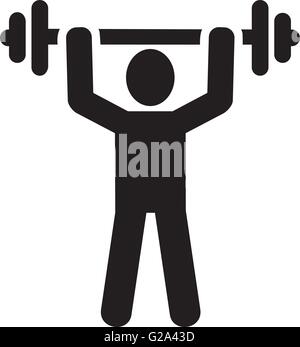 Weight Lifting icon Stock Vector