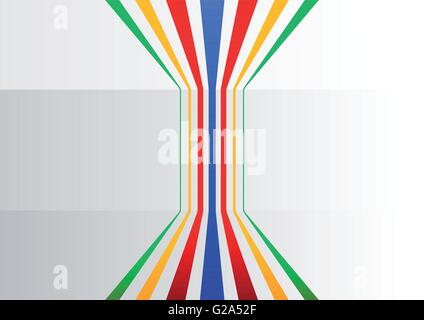 Colorful generic business background with vertical lines branching out to symbolize information and process flow Stock Vector