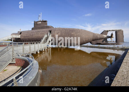 U-11, U-Boat museum, Burgstaaken, Insel Fehmarn, Schleswig-Holstein, Germany Stock Photo