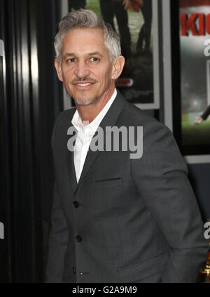 April 21, 2016 - Gary Lineker attending UK Premiere of Kicking Off, Prince Charles Cinema, Leicester Square in London, UK. Stock Photo