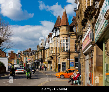 Dale Road in Matlock town centre in the Derbyshire Dales Peak District England UK Stock Photo