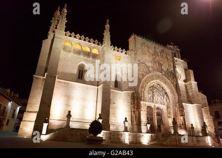Santa Maria la Real de Aranda de Duero church in Aranda del Duero, Burgos. Spain Stock Photo