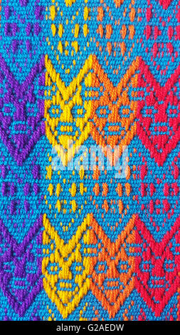 beautiful bright colorful material from South America Stock Photo