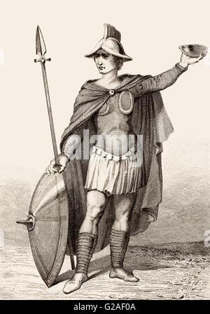 military Chief, Anglo-Saxon period Stock Photo