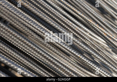 closeup of steel mattress used for concrete rebar in the construction industry Stock Photo