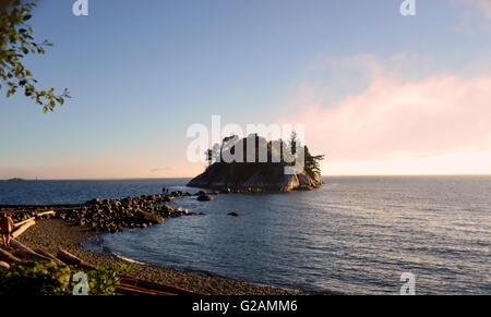 Amazing  Whyte Island in  Park, West Vancouver Stock Photo