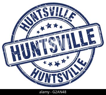 Huntsville blue round grunge vintage ribbon stamp Stock Vector Image ...