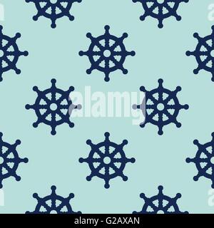 Steering Wheel seamless pattern Stock Vector