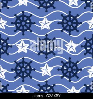 Steering Wheel seamless pattern Stock Vector