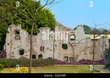 Military base on Dadeng Island, Xiamen, Fujian Province, China Stock Photo