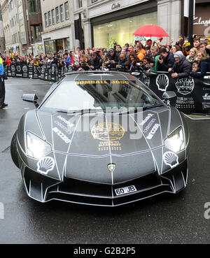 The Gumball 3000 Rally Regent London 2nd May 2016 Stock Photo