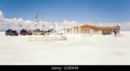 Hotel de Sal Playa Blanca, Salar de Uyuni, Potosi, Bolivia Stock Photo