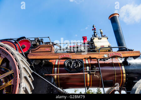 detail of Fowler Compound Traction steam Engine , named Kilmolin Princess Stock Photo