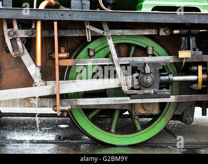 Steam train wheel, Bristol Harbour Railway, M Shed, Bristol, UK Stock Photo
