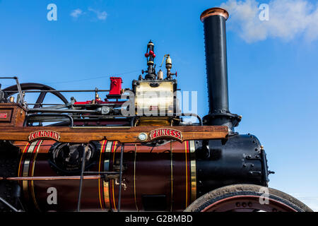 detail of Fowler Compound Traction steam Engine , named Kilmolin Princess Stock Photo