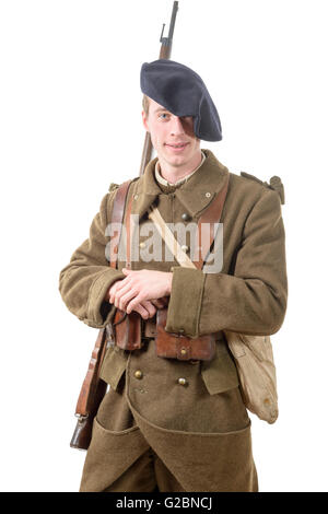 a young French soldier in 1940 Stock Photo
