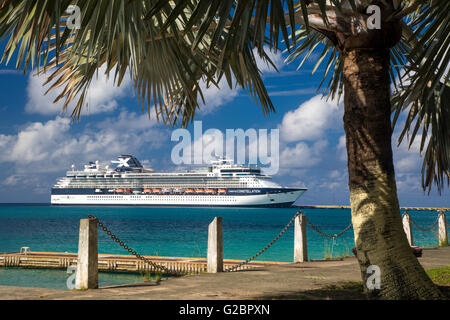 Celebrity Constellation cruise ship docked at Frederiksted, St Croix, US Virgin Islands, West Indies Stock Photo