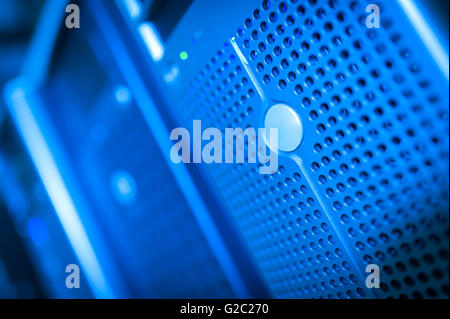 Network servers in data room Domestic Room . Stock Photo