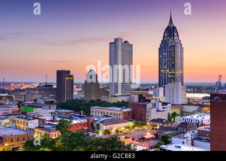 Mobile, Alabama, USA downtown skyline. Stock Photo