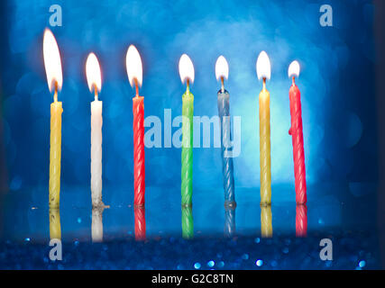 Birthday candles Stock Photo