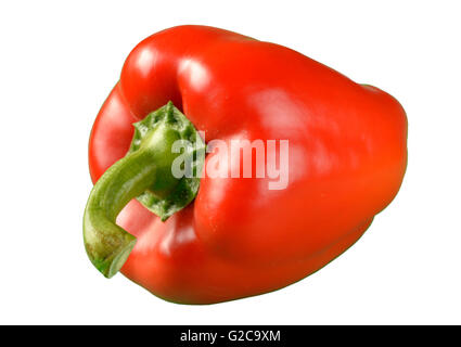 Red bell pepper cut-out Stock Photo