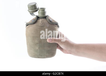 Military water canteen Stock Photo - Alamy