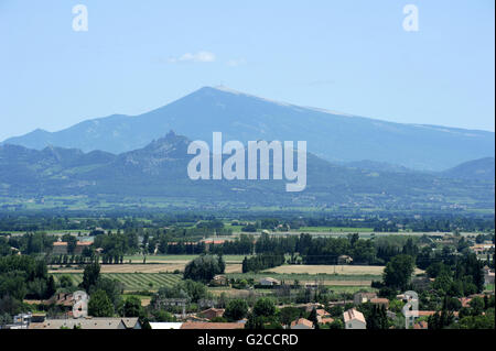 Orange, France - 26 June 2012: View of the Mount Ventoux, Vaucluse, France Stock Photo