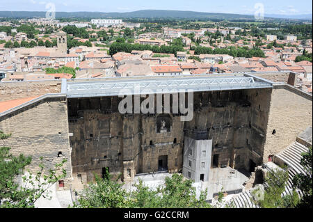 Orange, France - 26 June 2012: Roman theater in Orange, Southern France Stock Photo