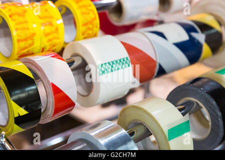 Rolls of packing scotch tapes Stock Photo