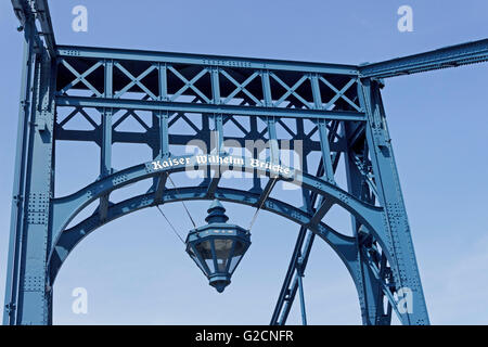 Emperor Wilhelm Bridge, Wilhelmshaven, Lower Saxony, Germany Stock Photo