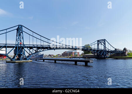 Emperor Wilhelm Bridge, Wilhelmshaven, Lower Saxony, Germany Stock Photo