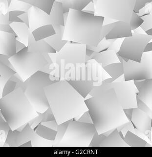Blank paper sheet falling down. Illustration on white background Stock ...