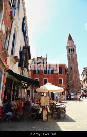 Campo San Polo square, Venice Stock Photo