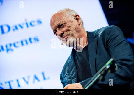 Hay on Wye, Wales, UK Friday 27 May 2016 Dave Gilmour of Pink Floyd  The 2016 Hay festival take place at Hay on Wye, Powys, Wales Credit:  D Legakis/Alamy Live News Stock Photo